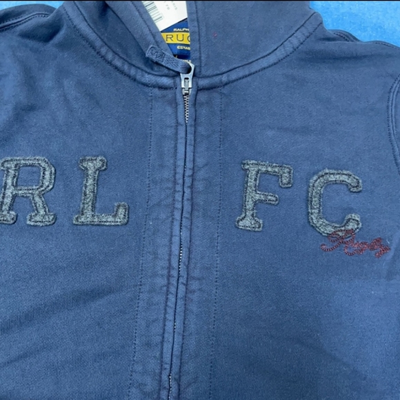 🔥VTG Rugby zip-up hoodie - Picture 2 of 8